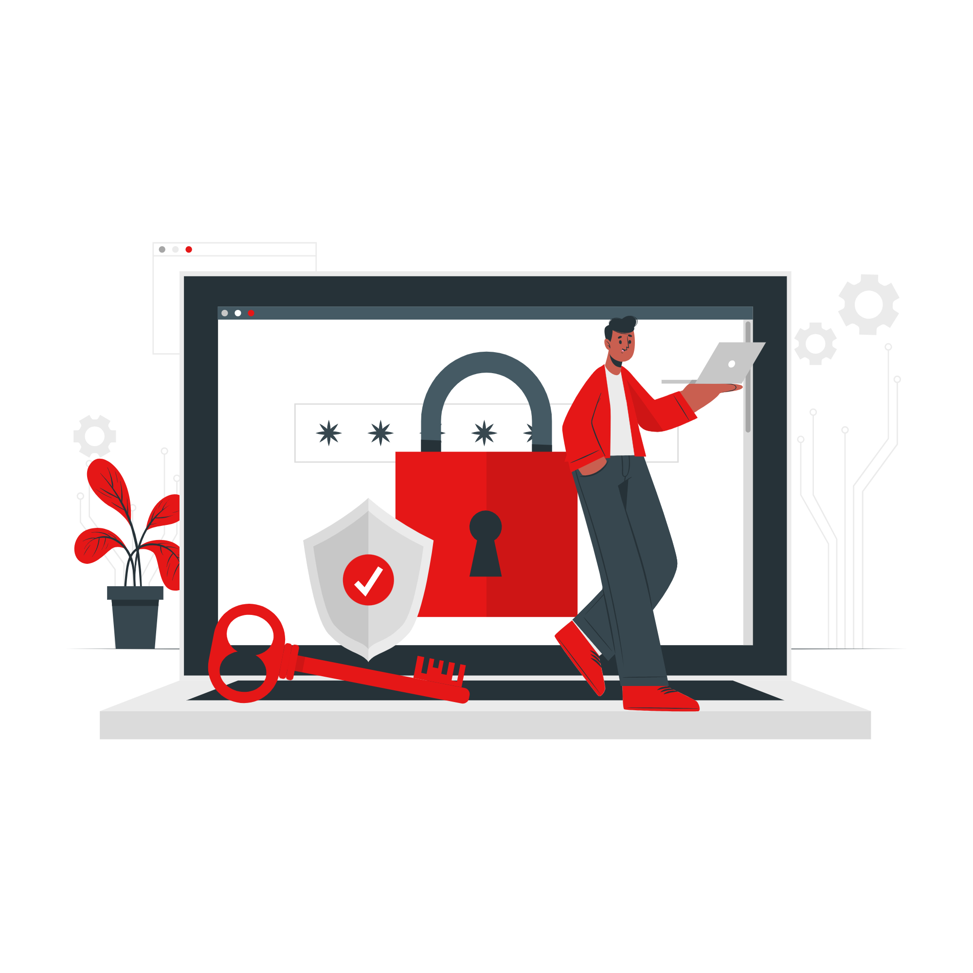 Ilustracion de seguridad de datos